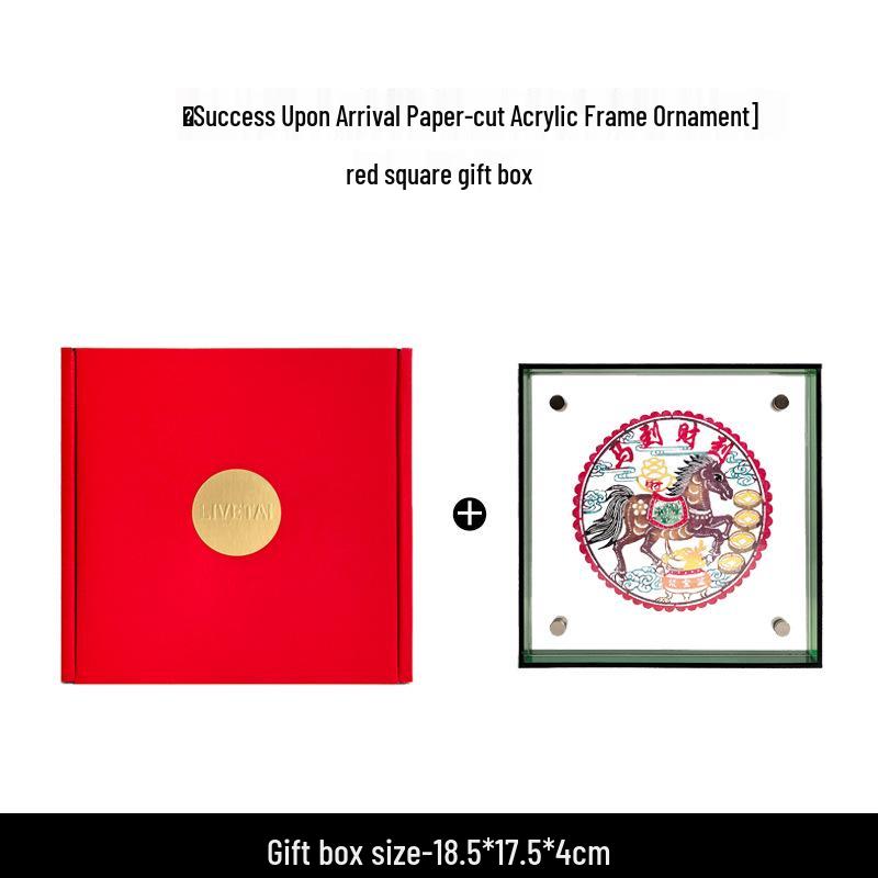 Chinese Intangible Heritage Shadow Puppet Lion Qilin Wall Decor - Handmade Festive Housewarming Gift