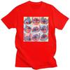 Stitch Face Collage T Shirt for Pure Cotton Tshirt Graphic Tee Short Sleeves T-shirts Loose Fit Clothing Gift Unisex