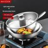 Meichu 3-Ply Steel Wok with Lid, 32CM