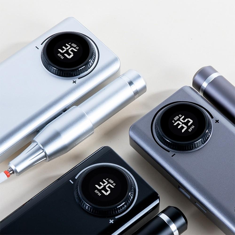35000RPM Rechargeable LCD Nails Tools Pen Gel Nail Polisher Set Multifunctional Portable Electric Nail Drill Machine