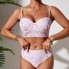 Women's Split Three-piece Sling Skirt Bikini Swimsuit