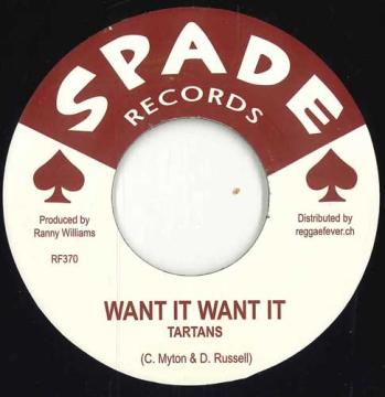 

7inch Record TARTANS / HARMONIANS - Want It Want It / Sweet Things We D RF370 Spade/Reggae Fe 2023 Switzerlan Reggae, Ska & Dub