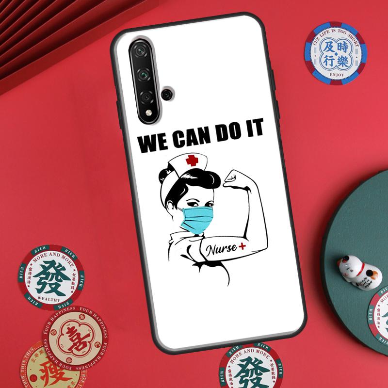 Cartoon Medicine Doctor Nurse For Huawei P20 P40 P30 Lite P60 Pro Nova 12s 11i 12i 10 9 SE 5T Y91 Y90 Y60 Y70 Y72 Y61 Case