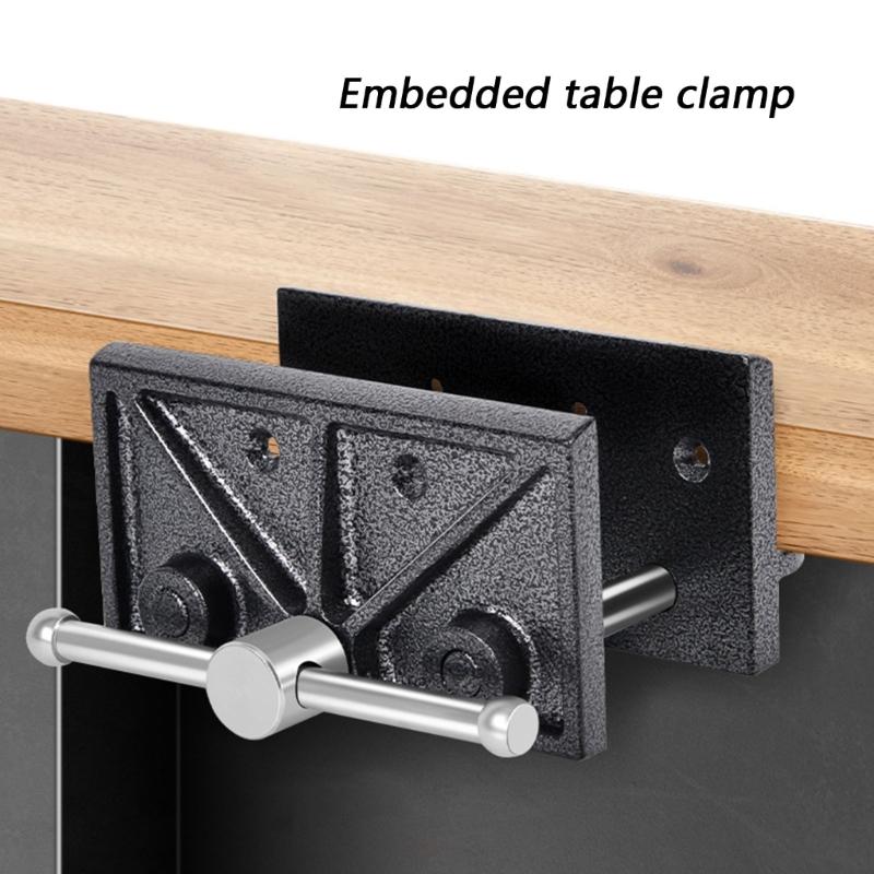 Schreinerbank Schraubstock Schraubzwinge Mit 12mm Dickem Backen Und 115mm Öffnung Für Holzbearbeitung Und Metallbearbeitung