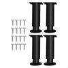4 Pieces Adjustable Height Furniture Legs,Bed Support Leg,Sturdy,Versatile,Metal Heavy Duty
