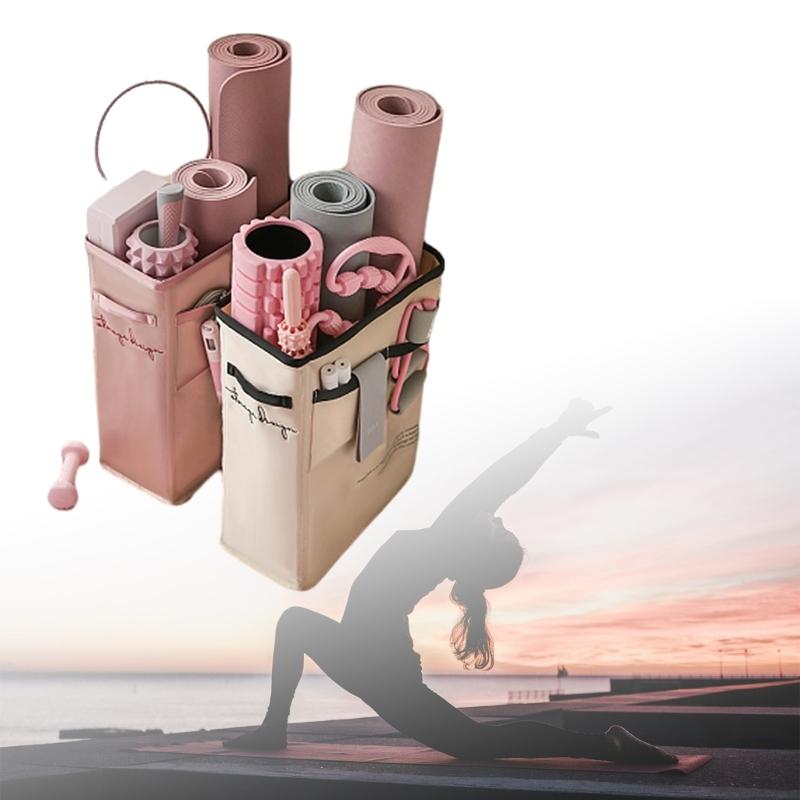 Large Capacity Yoga Mat Storage Bag Convenient Storage Rack for Exercise Gear
