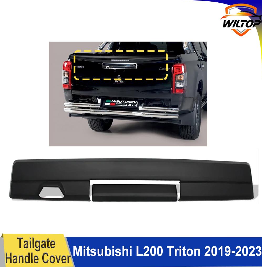 Tailgate Handle Cover For Mitsubishi L200 Triton 2019-2025 Rear Gate Handle Matte Black Protector Cover Car Exterior Accessorie