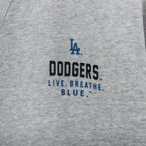 Kids Mlb La Dodgers Arch Slogan Sweatshirt Heather Gray 14443555
