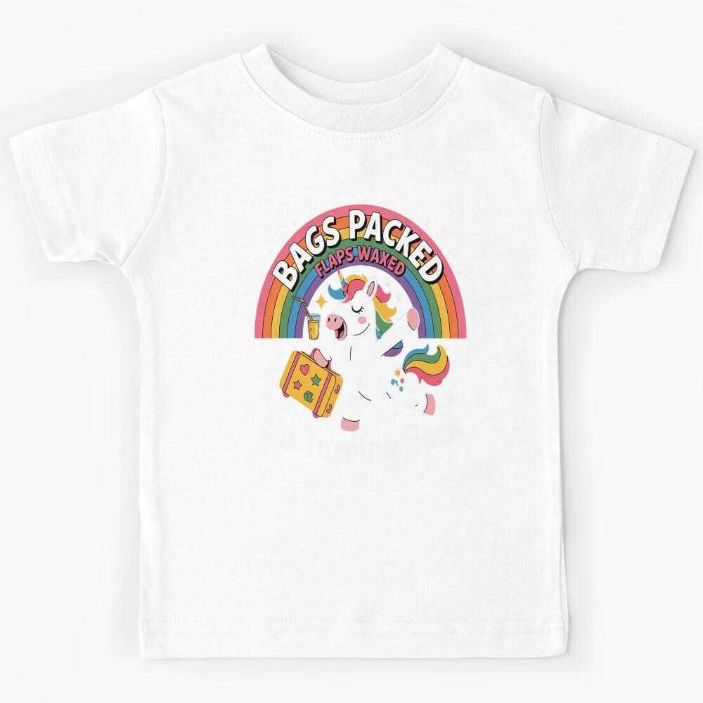 Unicorn Inappropriate Dirty Trip Travel Girls Vacation Kids T-Shirt 130