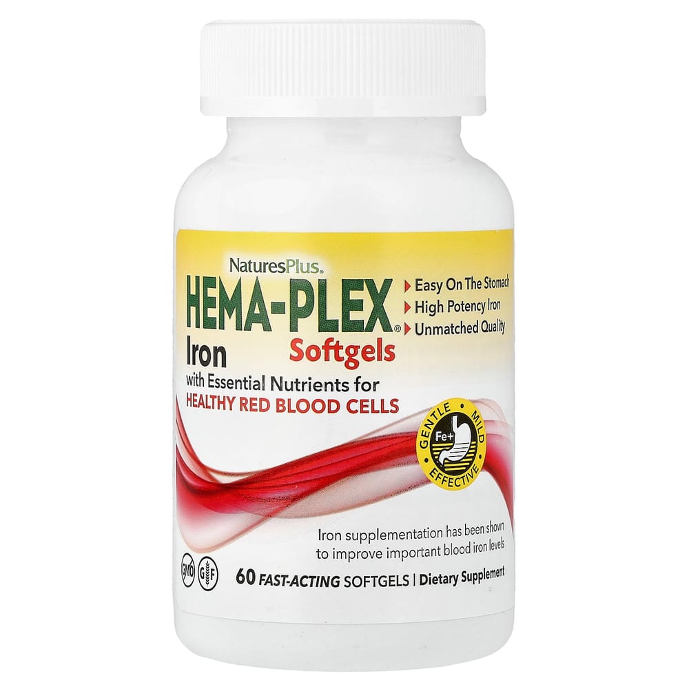 Nature's Plus Hema-Plex Softgels, 60 Count