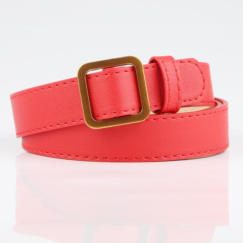 

Belt for Women s Ancient Gold Square Buckle Wide Belt, Versatile and Fashionable Soft Belt, Jeans Belt for Women