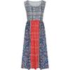 Sleeveless Summer Loose Printed Dress New Women's Bohemian Floral Casual A-line Dresses Large Size Beach Sundress with Pockets Flowing and Loose
