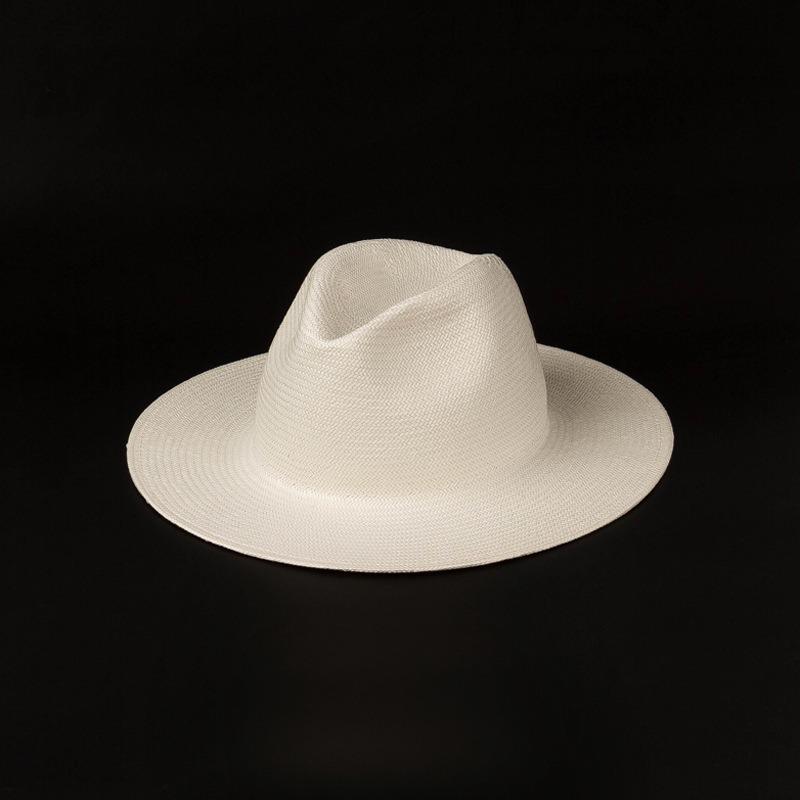 

Summer Flat-Top Parisian Retro Sun Hat Black Straw Hat Luxury-brand Beach Dress Hat for Women Casquette Femme 55-59cm