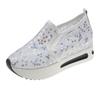 Inner Heightening Lace Sequins Women's New Breathable Mesh Casual Foot Muffin Platform Women's Shoes