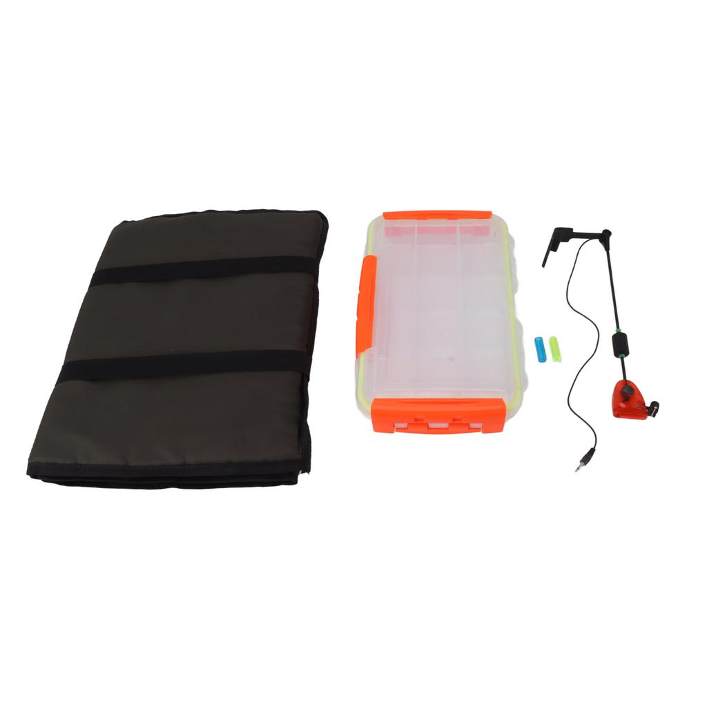 3 Layers Foldable Fish Unhooking Mat With Fishing Lure Box Fishing Bracket Alarm for Angling
