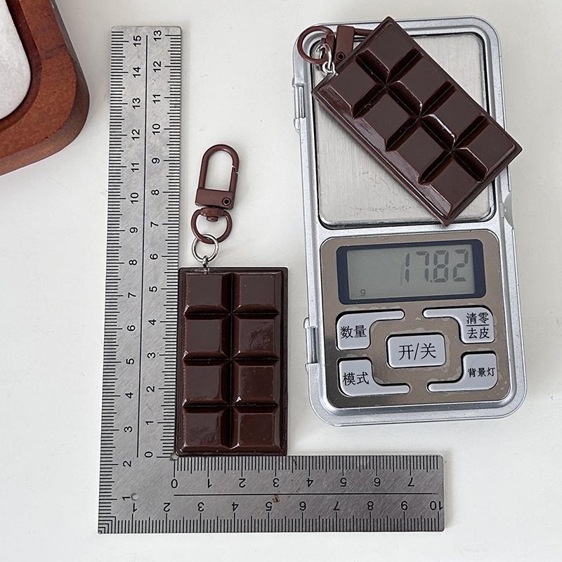 1 Piece Bag Phone Pendant  Modern Simplicity Simulated Cute Food Chocolate Keychain Decorative Business Gift Key Chain