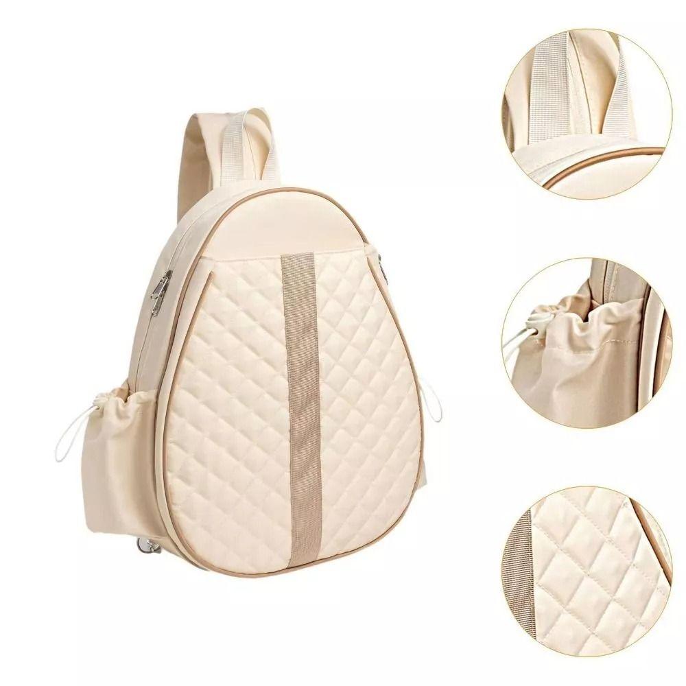 Polyester Tennis Crossbody Bag Zipper Closure Badminton Racquet Bag Tennis Bag  Outdoor Sports