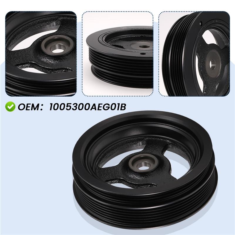 Crankshaft Pulley For Great Wall Haval H6 H2 H2S H6 Coupe M6 Engine Shock Absorber Pulley Assembly 1005300AEG01B