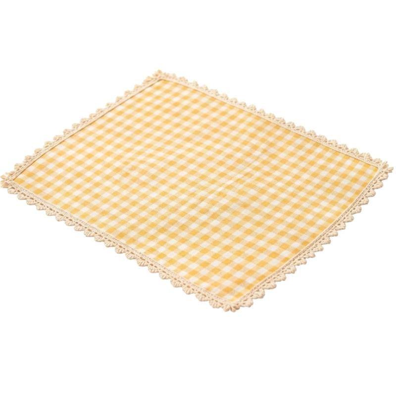 Tovaglietta Rettangolare da Pranzo, Tovaglietta da Tavola in Tessuto a Quadretti 30 X 40 Cm per Posizionamento Individuale dei Posti per i Pasti