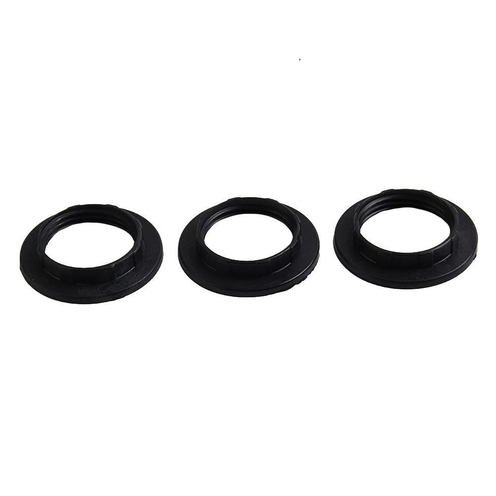 Adapter Lamp Shade Ring Outer Dia 44mm Plastic Lampshades Replacement 3pcs Black/White E14 Lamp Shade High Quality