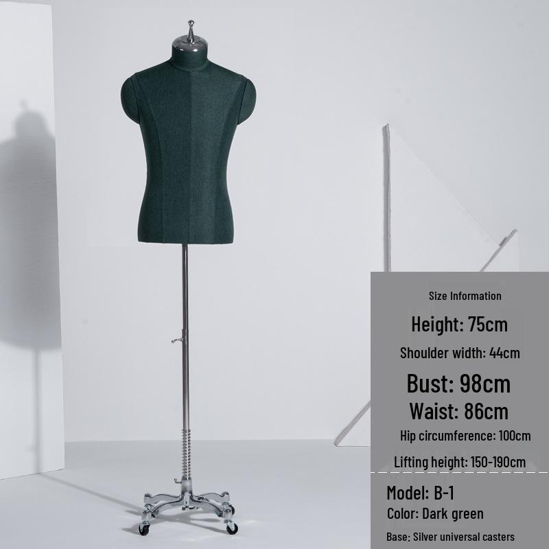 Luxury Men's Suit Mannequin Display Rack for Formal Wear Stores