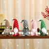 Christmas Polka Dot Knitted Hat Sitting Figure Decoration Home Hotel Window Decoration Gift