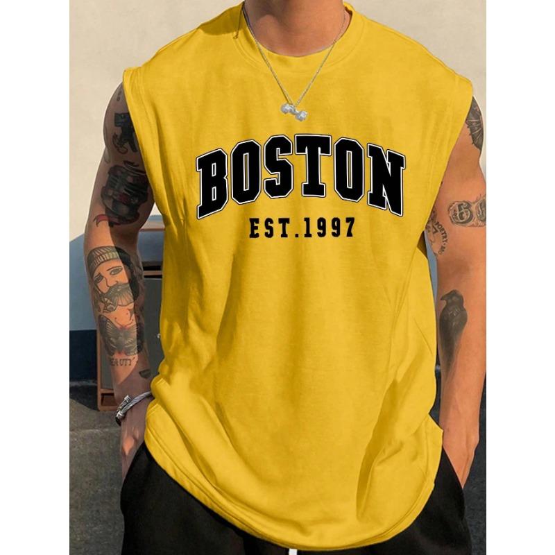 Men's Sleeveless T Shirt Minimalist Tank Top Suitable For Summer Outdoor Street Basketball Jersey Sports Men's Man Clothing Tees