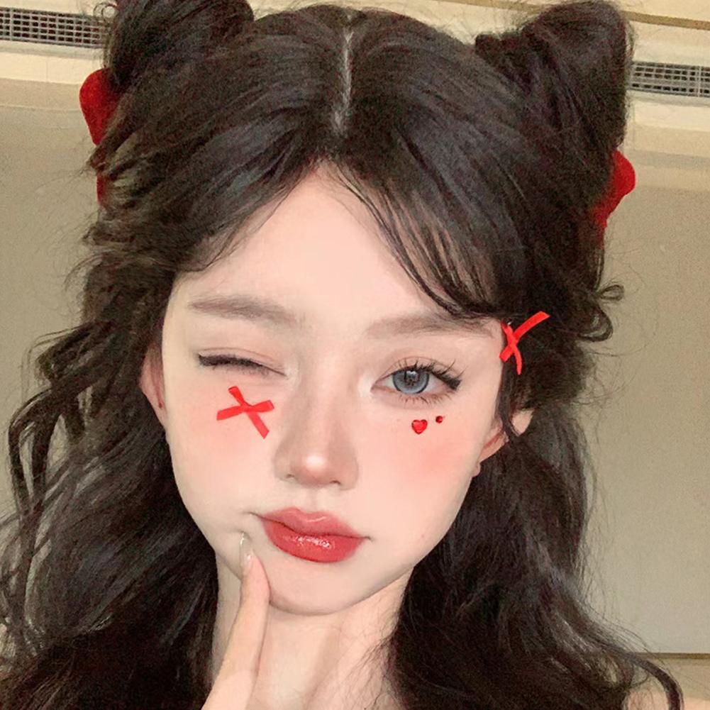 Christmas Makeup Face Stickers Christmas Makeup Face Snow Butterfly Paste Temporary Face Face P M3Z2