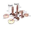Copper Rivets and Burrs Size 9 and Size 12 Copper Rivet Fastener Install Setting Tool Hole Punch Tool Assorted Kit