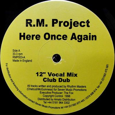 Płyta 12-calowa R.M. PROJEKT - Tutaj znowu RMP003 Bez etykiety 1998 UK Dance & Electronica Używany