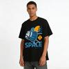 Vintage 1975 Space Adventure Graphic Unisex Casual Tee Pure Cotton T-shirt