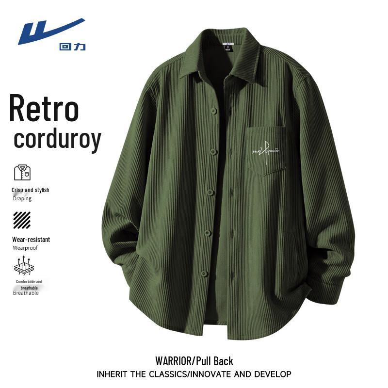 Warrior Men s Long Sleeve Corduroy Casual Shirt 2XL