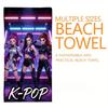 Asciugamano da Spiaggia Asciugatura Rapida Modello Stile Gruppo Femminile K-Pop Design Stampato Piatto Morbido Delicato sulla Pelle Unisex Adulto Multitaglia