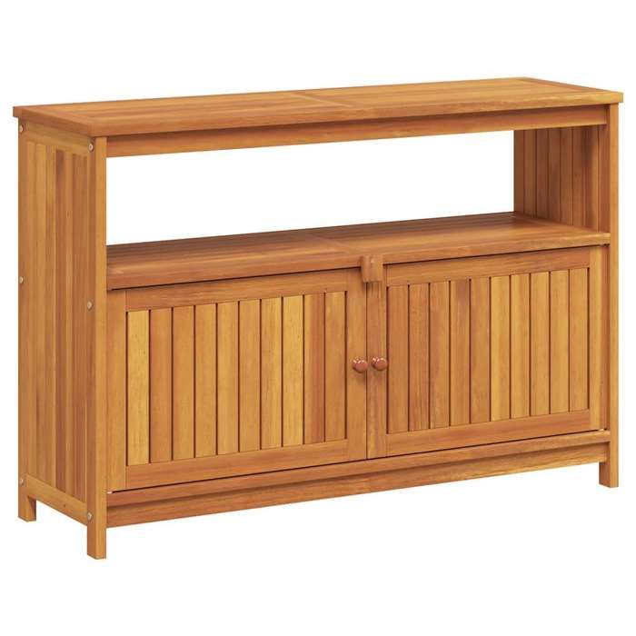 VidaXL Table console de jardin 110x35x75 cm bois massif d'acacia 319697
