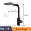 4 Modes Waterfall Kitchen Faucet Stream Sprayer Stainless Steel Hot Cold Single Hole Deck Mounted Water Sink Mixer Wash Tap 3668
