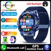 2025 New Real AMOLED Smart Watch Men 450 mAh Battery Fitness Tracker IP68 Waterproof Bluetooth Call Smartwatch For Huawei Xiaomi