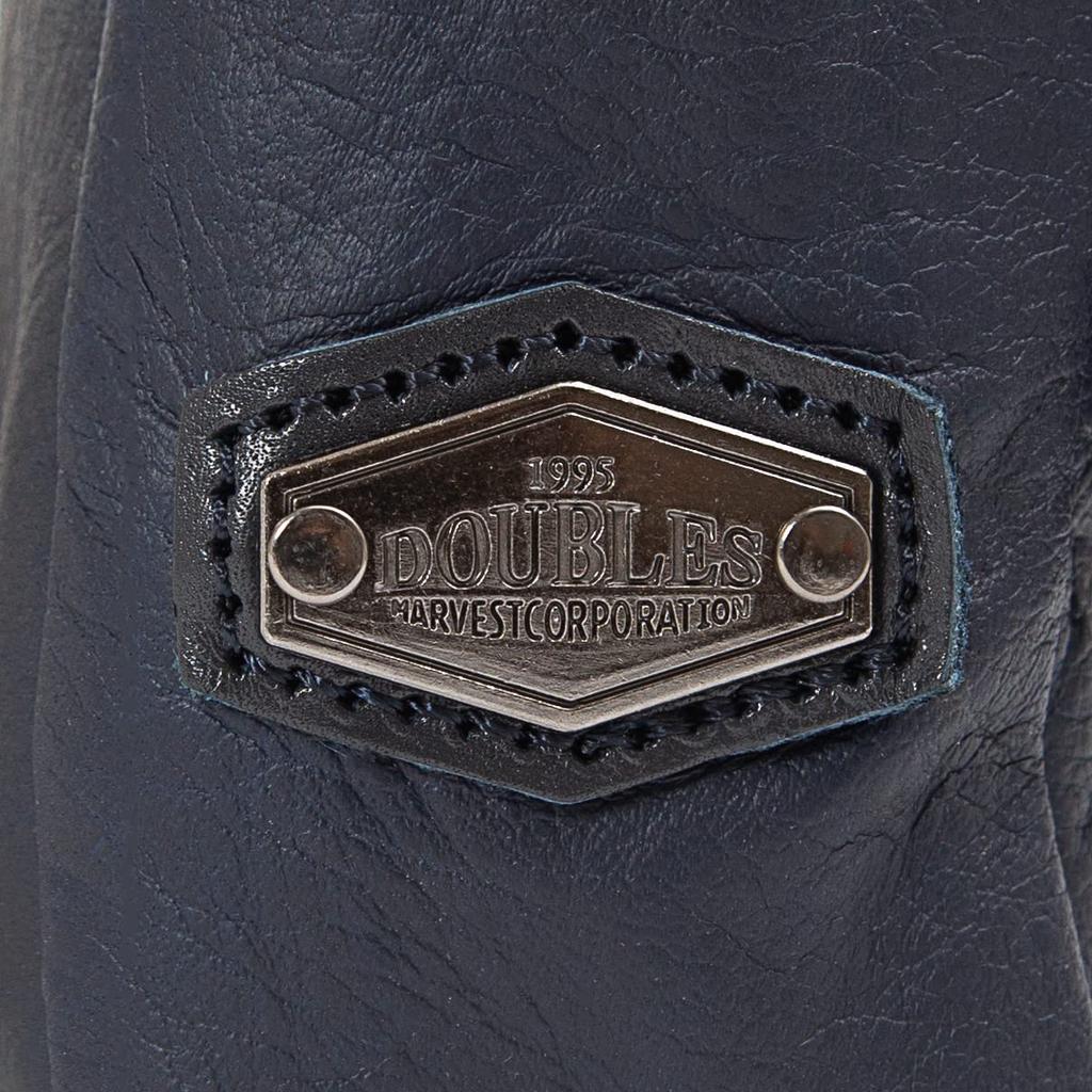 Doubles Crossbody Genuine Leather Shoulder A4 Navy Men's Bag, Size, VWE-1926,