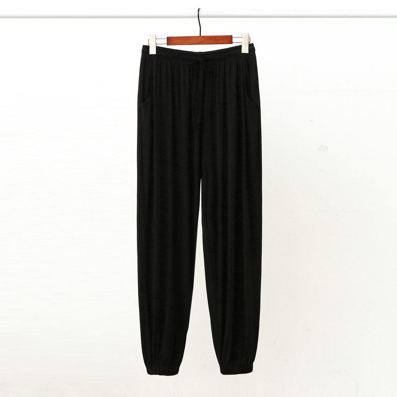 Fdfklak Pantalon de Pyjama pour Homme en Modal Lâche Décontracté Pantalon Harem Printemps Automne Pantalon d'Intérieur Tenue de Nuit Pantalon Homme 3XL