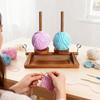 Crochet Yarn Holder Double Spindle Rotating Organizer Yarn Ball Holder For Women Beginner Knitting Lover Crocheter Sewing Craft