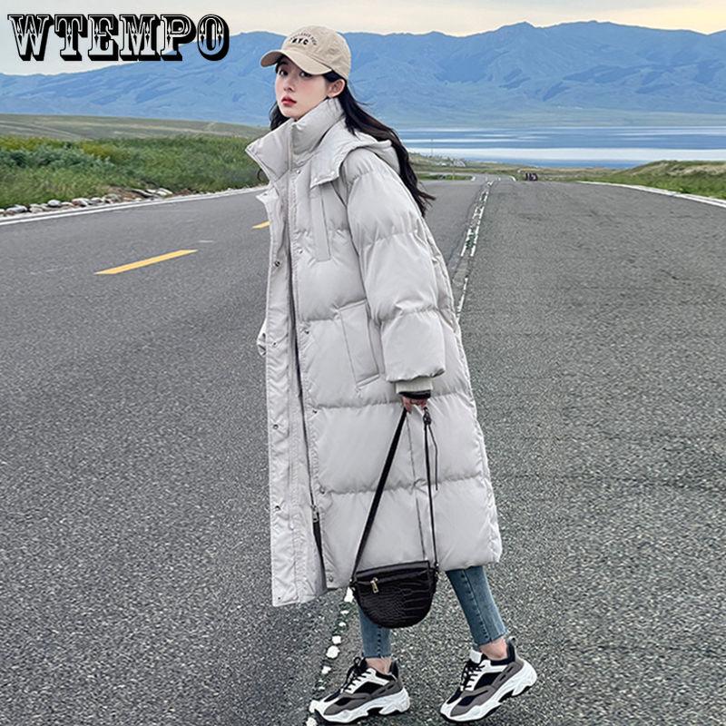 Thickened Bread Coat Solid-colored Cotton-padded Jacket for Women Loose Mid-length Korean-style Down Jacket for Women Winter Coat Cotton-padded Jacket