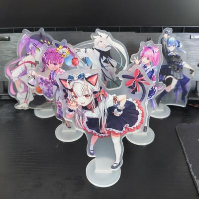 15CM Hololive Vtuber Anime Figurky Cosplay Akrylové stojany Model Vynikající mřížky Dekor stolu Roztomilé stojící cedule Fanoušci Dárek Hot