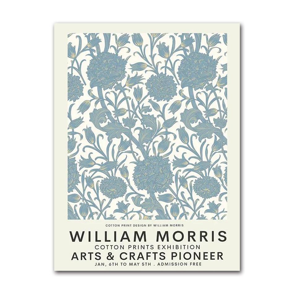 William Morris Museum Ausstellungsgalerie Wandkunst Leinwandbild Nordische Poster und Drucke Wandbilder für Wohnzimmerdekoration