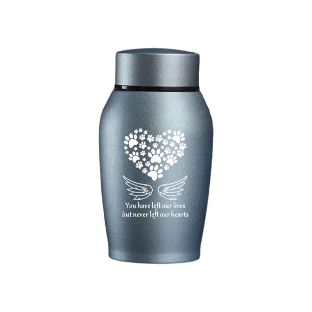 Sealed Pets Cremation Urn Pet Paw Print Dog Cat Cremation Urns Memento Burial Holder  Ashes Storage