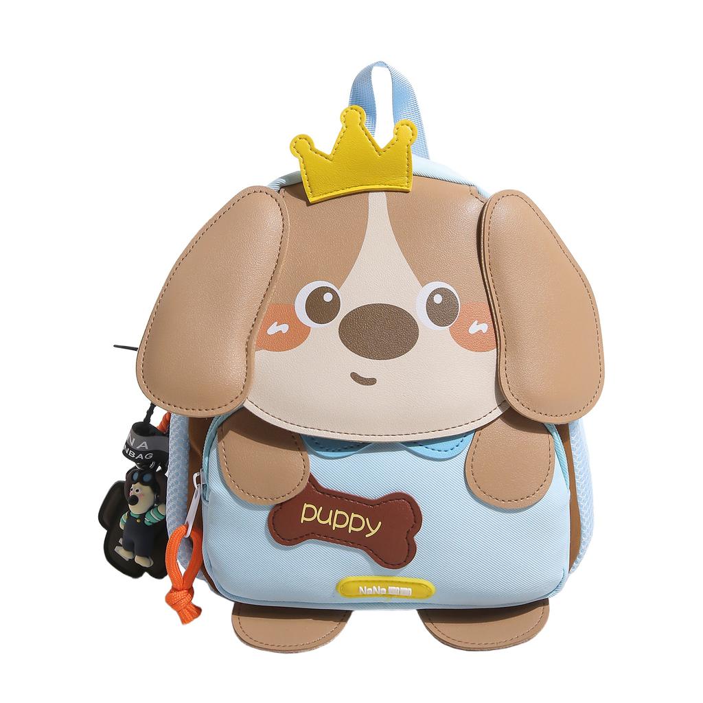 Schoolbag1011 New Cute Puppy Backpack Kindergarten Men's and Women's School Bag Lightweight Ridge Protection Children's School Season Small Backpack