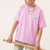 New MLB New York Yankees T Shirt Unisex Pink 3ATSL4023-50PKS
