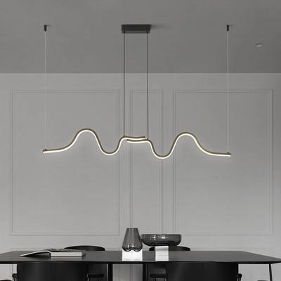 Modern Minimalist Led Ceiling Chandelier for Table Dining Room Kitchen Bar Pendant Lighting Suspension Indoor Decorative Lamps