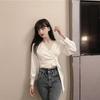 Lolita Style Shirt With 3d Effect And Vneck For Spring Womens Fashion