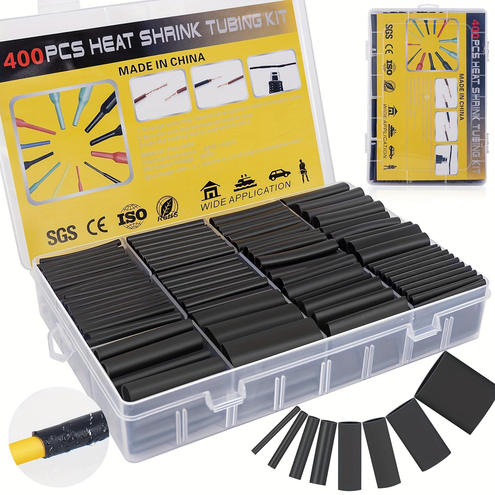 

400pcs Marine-Grade Heat Shrink Tubing Set - 3:1 Ratio with Adhesive Lining, Waterproof Seal for Long-Lasting Insulation 400 pcs