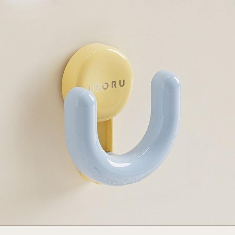 Estante para zapatillas con ventosa estilo dopamina – Montaje de pared para baño sin taladrar con drenaje | Almacenamiento multiescena