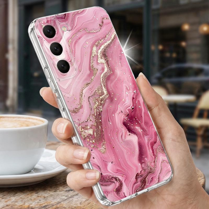 Geometry Marble Case For Samsung S26 Ultra S25 FE S24 S23 S22 Plus S21 A15 A25 A35 A55 A16 A26 A36 A56 A17 A37 A57 5G Clear TPU Soft Cover